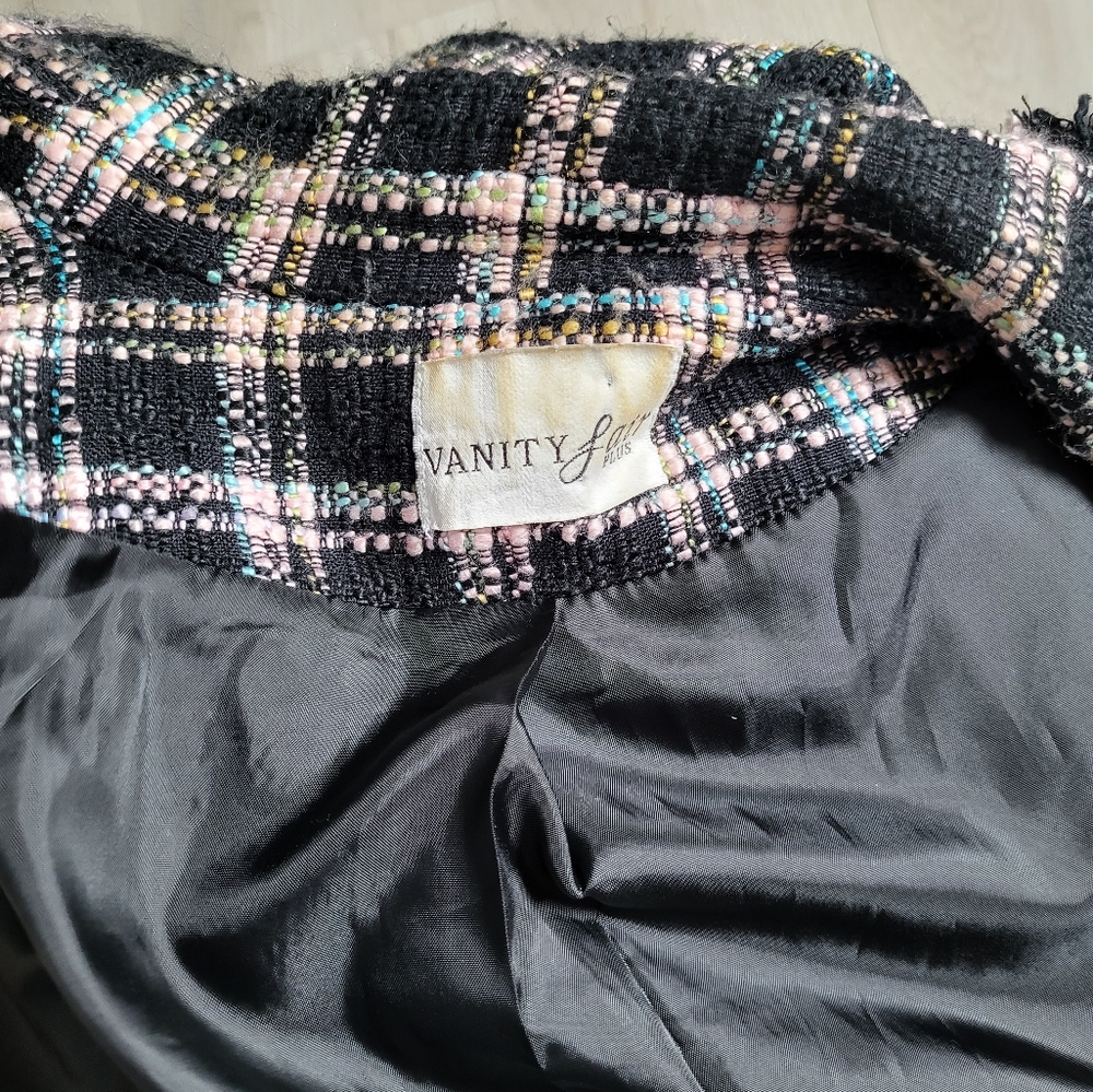 Vintage vanity fair tweed like oversize blazer - Picture 4 of 6